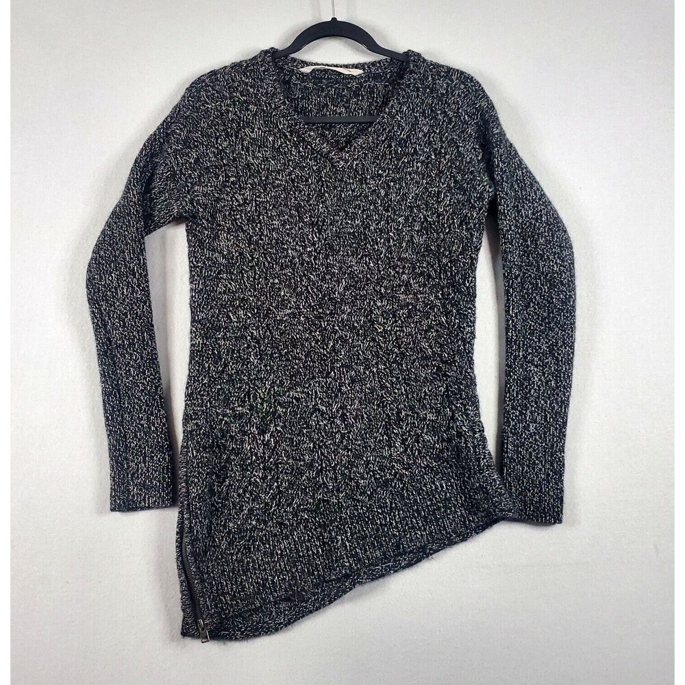Athleta Northern Lights speckled v-neck wool cashmere sweater Womens sz XS